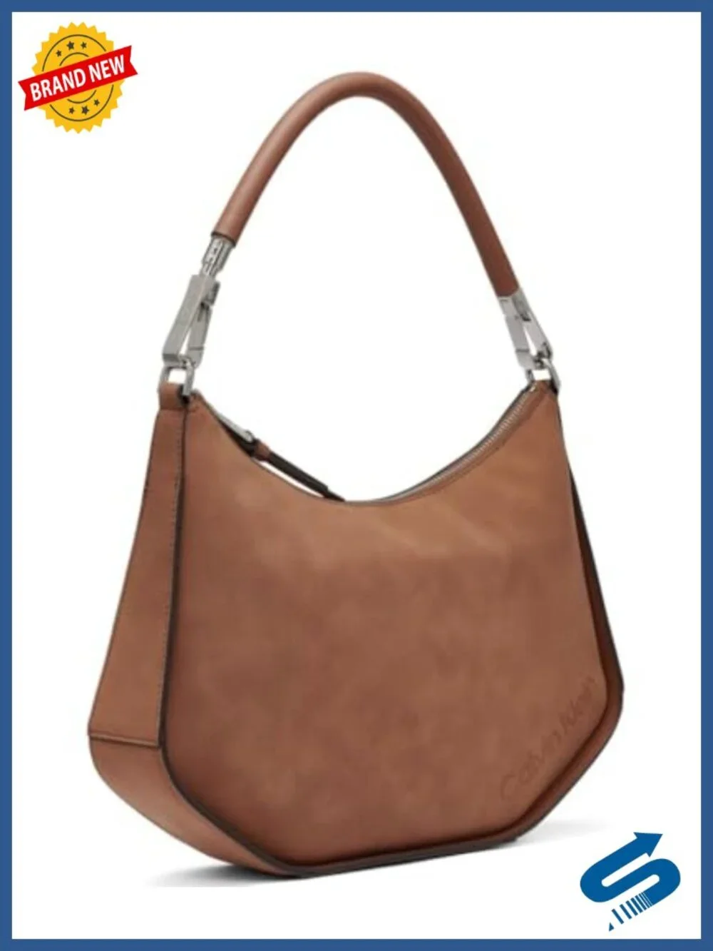 Convertible Shoulder Bag & Crossbody Faux Nubuck Vegan Leather Hobo